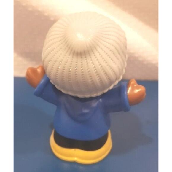 Fisher-Price Little People Train Conductor Child in Winter Hat Older Vehicle - Picture 6 of 12